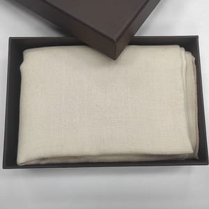 Cream Wool Diamond Weave Pashmina Shawls for Women | Savita Shawls