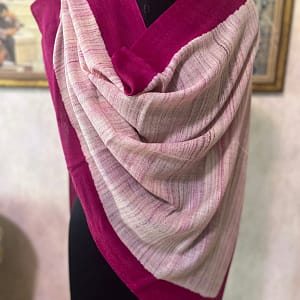 Shop the Magenta Wool Brush Paint Pashmina Shawls by Savita Shawls — soft, luxurious, and artistically handcrafted for timeless elegance and style.