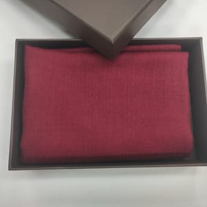 Maroon Wool Diamond Weave Pashmina Shawl for Women
