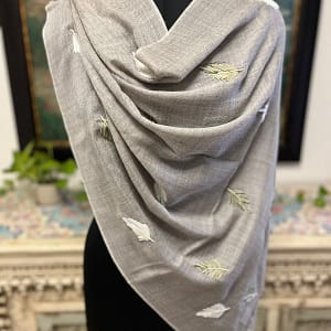Savita Shawls Wool Natural Silk Box Pashmina Shawl for Women